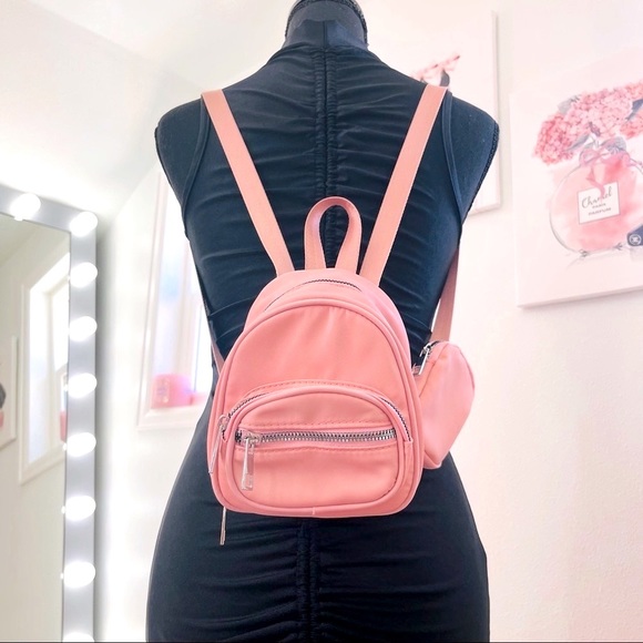 Pink Mini Backpack Purse
